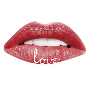 Red Love Temporary Lip Tattoos by Passion Lips