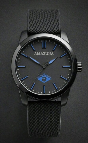 Amazuna Arpoador Watch - Black + Blue - 44mm
