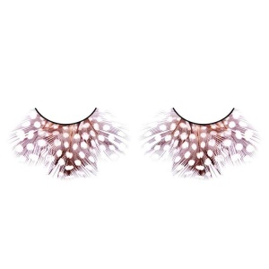 Brown and White Spotted False Eyelashes