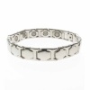 Magnetic Alloy High Polish Silver Bracelet