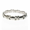 Magnetic Alloy High Polish Oval Link Bracelet