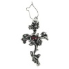 Alchemy Gothic Rose Thorn Cross Earring