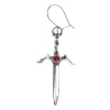 Alchemy Gothic Crystal Dagger Earring