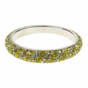 Golden Yellow Crystal Bangle