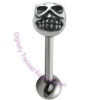 Skull Ball Tongue Bar