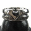 Kool Katana Wishbone Style Steel Ring