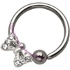 Jewelled Bow - Silver Charm BCR
