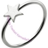 Silver Star - Silver Nose Ring