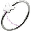 Butterfly - Silver Nose Ring