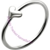 Heart - Silver Nose Ring