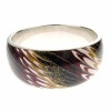 Red Black and Gold Oil Effect Fashion Bangle