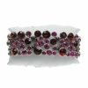 Magnetic Hematite Ruby Red and Cerise Jewel Bracelet