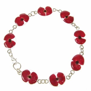 Poppy Oval Silver Bracelet