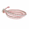 Childrens Pink Double Row Wrap Bracelet