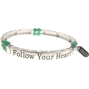 Jade Sentiment Bracelet - Follow Your Heart