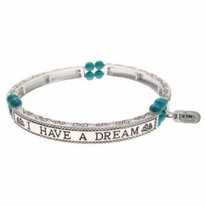Turquoise Sentiment Bracelet - I Have a Dream