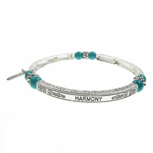 Turquoise Sentiment Bracelet - Harmony