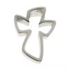 Open Cross Pendant in Stainless Steel