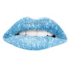 Blue Glitter Temporary Lip Tattoos by Passion Lips