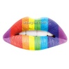 Colour Checker Temporary Lip Tattoos by Passion Lips